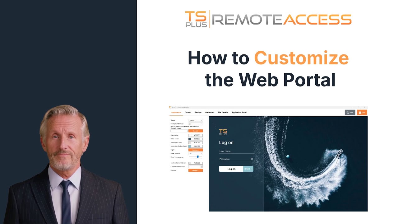 How to Customize the TSplus Remote Access Web Portal &ndash; Easy Setup Guide