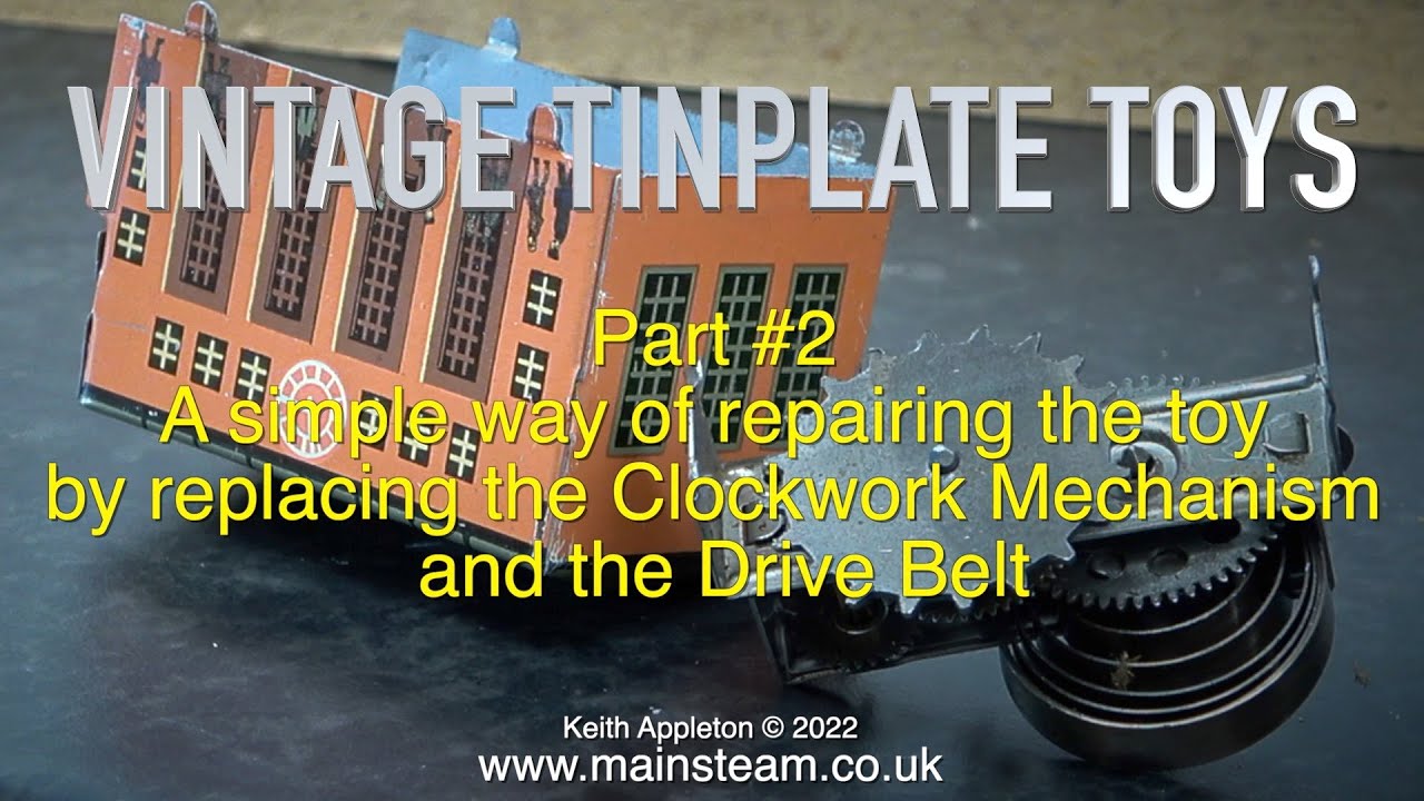 A BROKEN CLOCKWORK SHUNTING TRAIN - PART #2 - VINTAGE TINPLATE TOYS