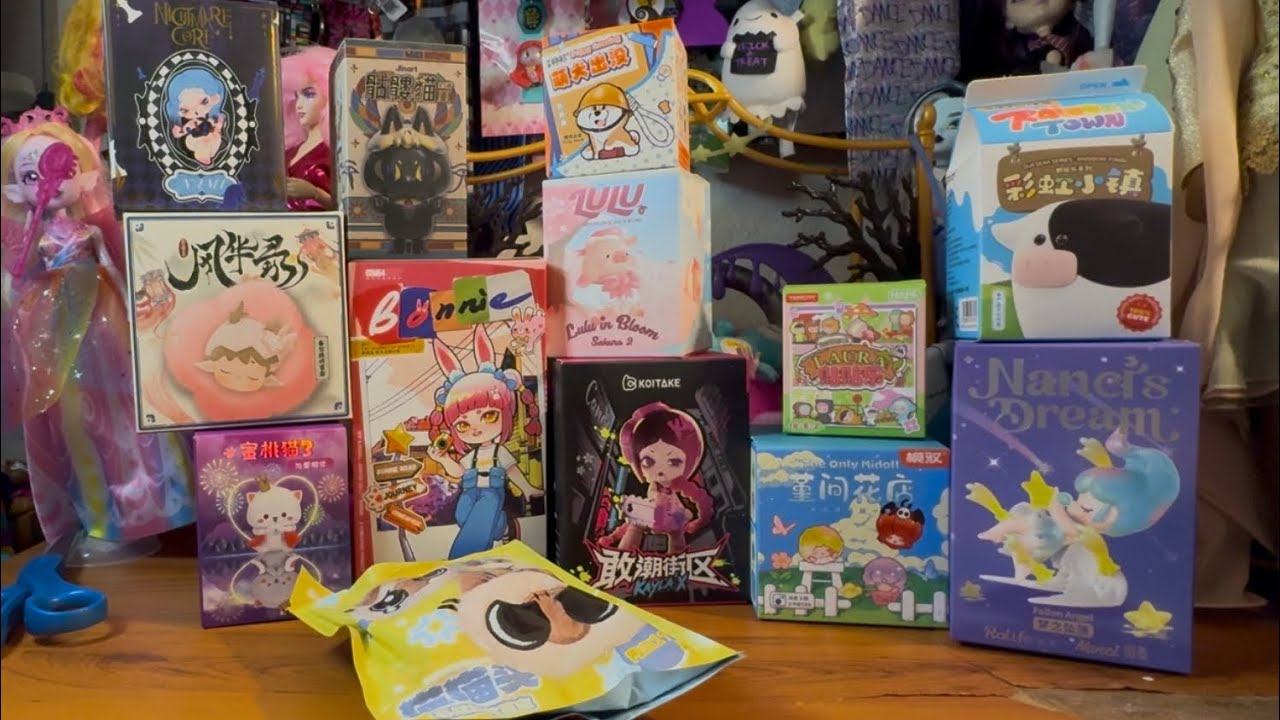 First ​⁠@kikagoods lucky bag! 13 mystery figure unboxings! (Adult collector) Bonnie & lulu & more