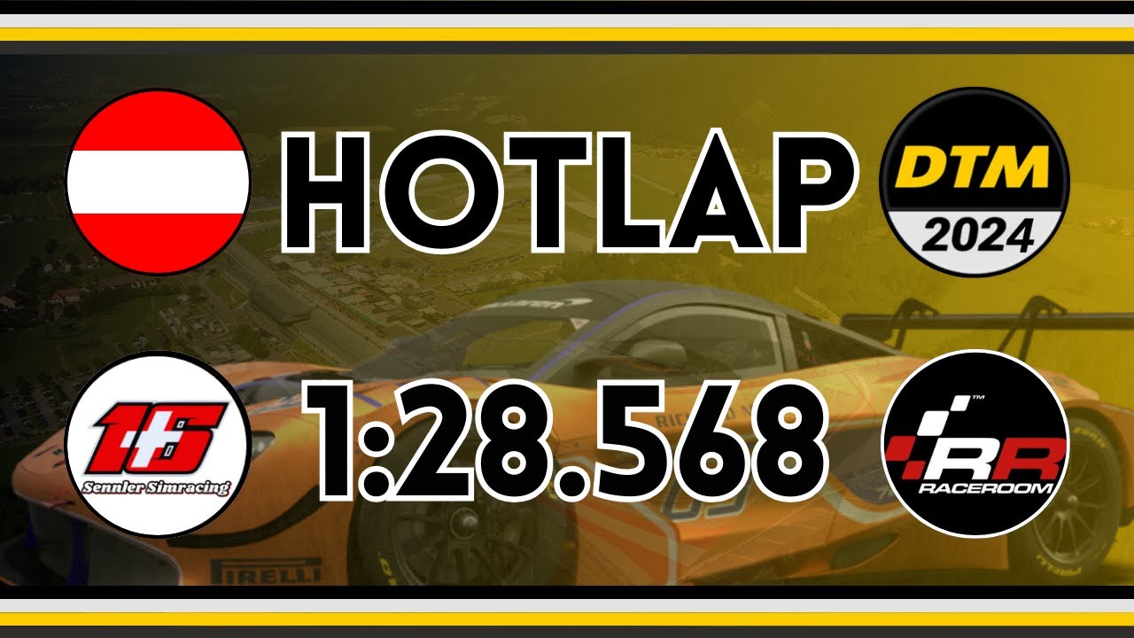 Hotlap Red Bull Ring | Mc Laren 720 GT3 Evo DTM 2024 | Raceroom Racing Experience