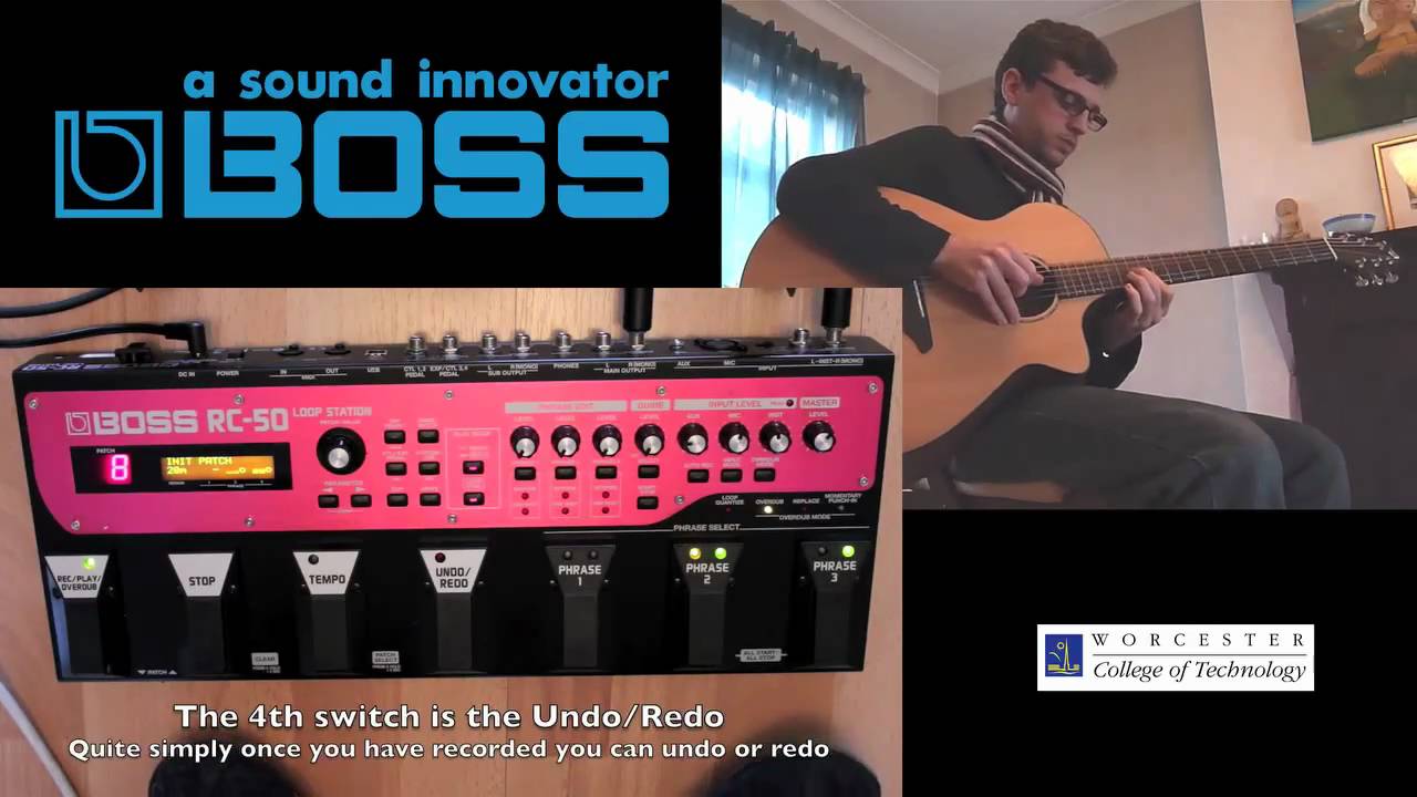 RC-50 Loop Station Demo with Tommy Pope on Guitar. By Jody Bate Worcester Tech College jbate387.mov