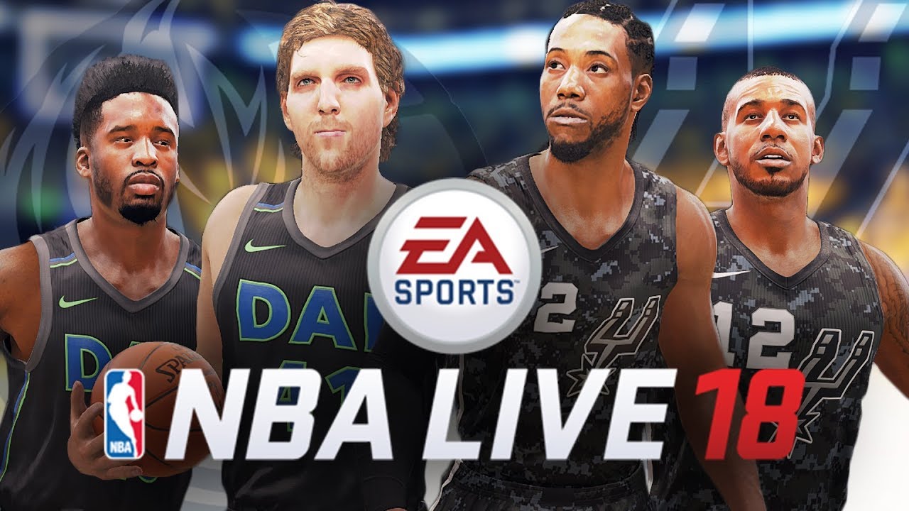 NBA LIVE 18 : MAVS VS SPURS | Nike City Jerseys Gameplay