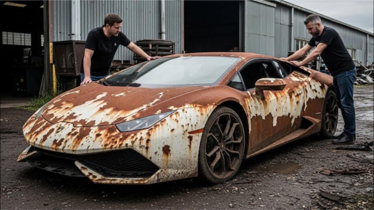 ASMR Car Restoration! Full Restoration of a lamborghini   Gran Turismo from Total Disrepair to New