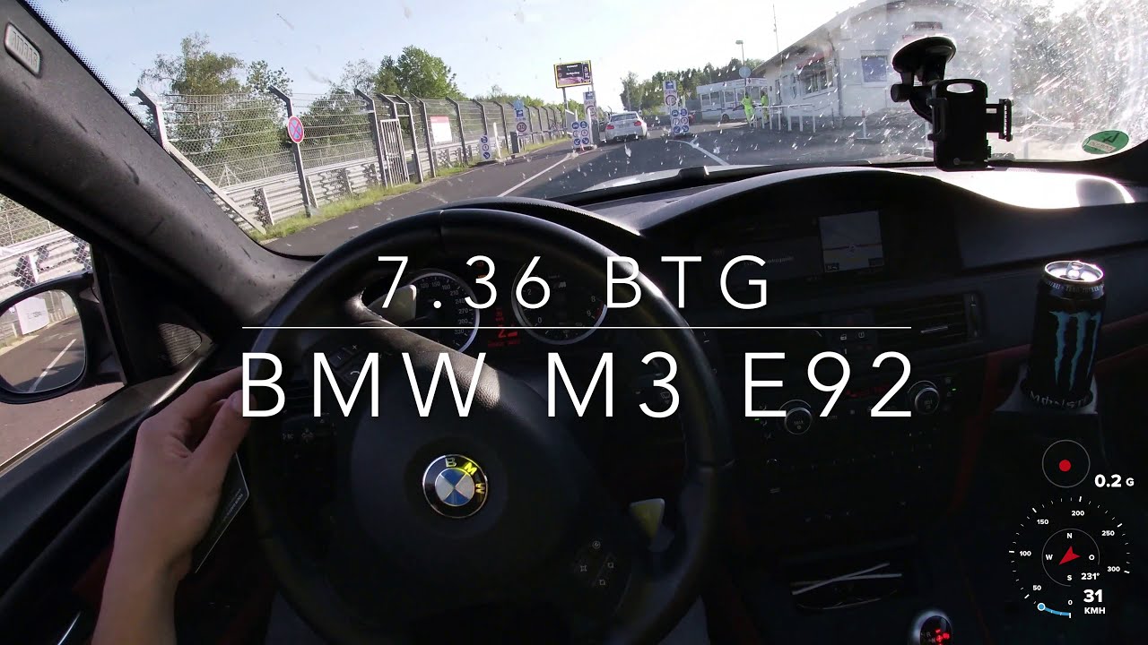BMW M3 E92 pushing through the Green Hell - Nürburgring Nordschleife BTG 7.36 - 4K30fps