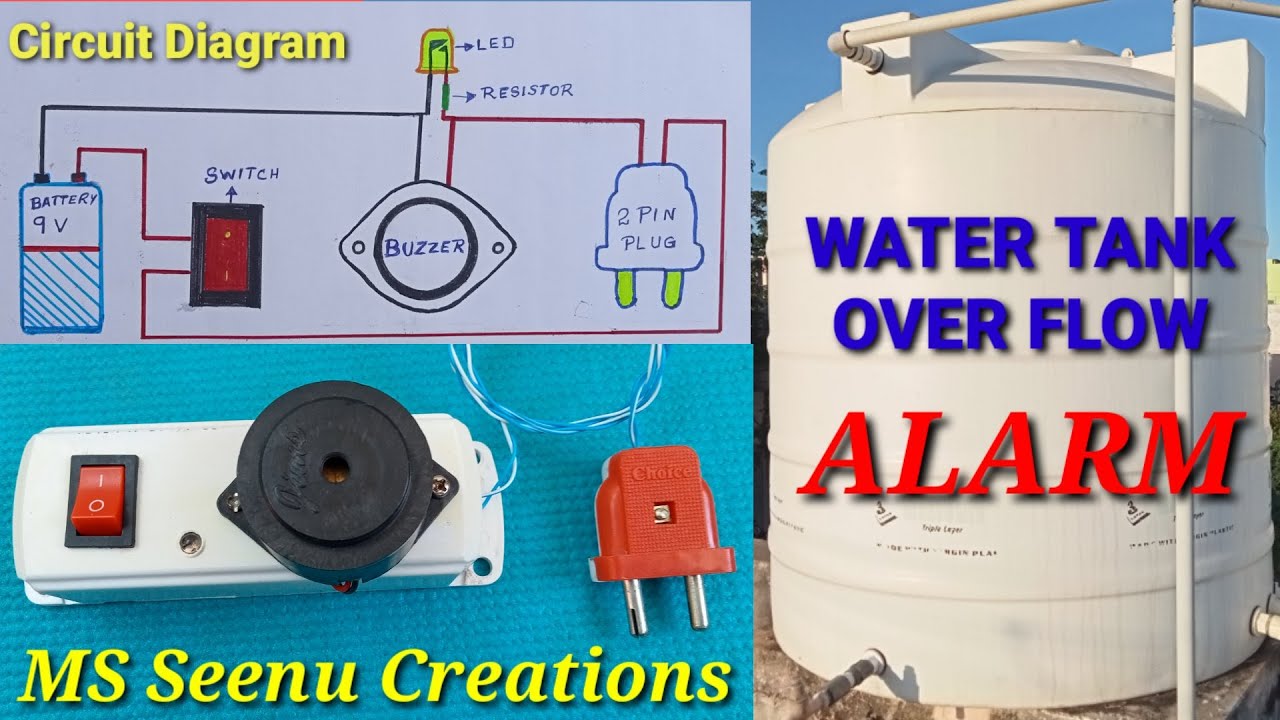 Water Overflow Alarm/How to make Water Overflow Alarm at home in Tamil/Water Tank Alarm Connection