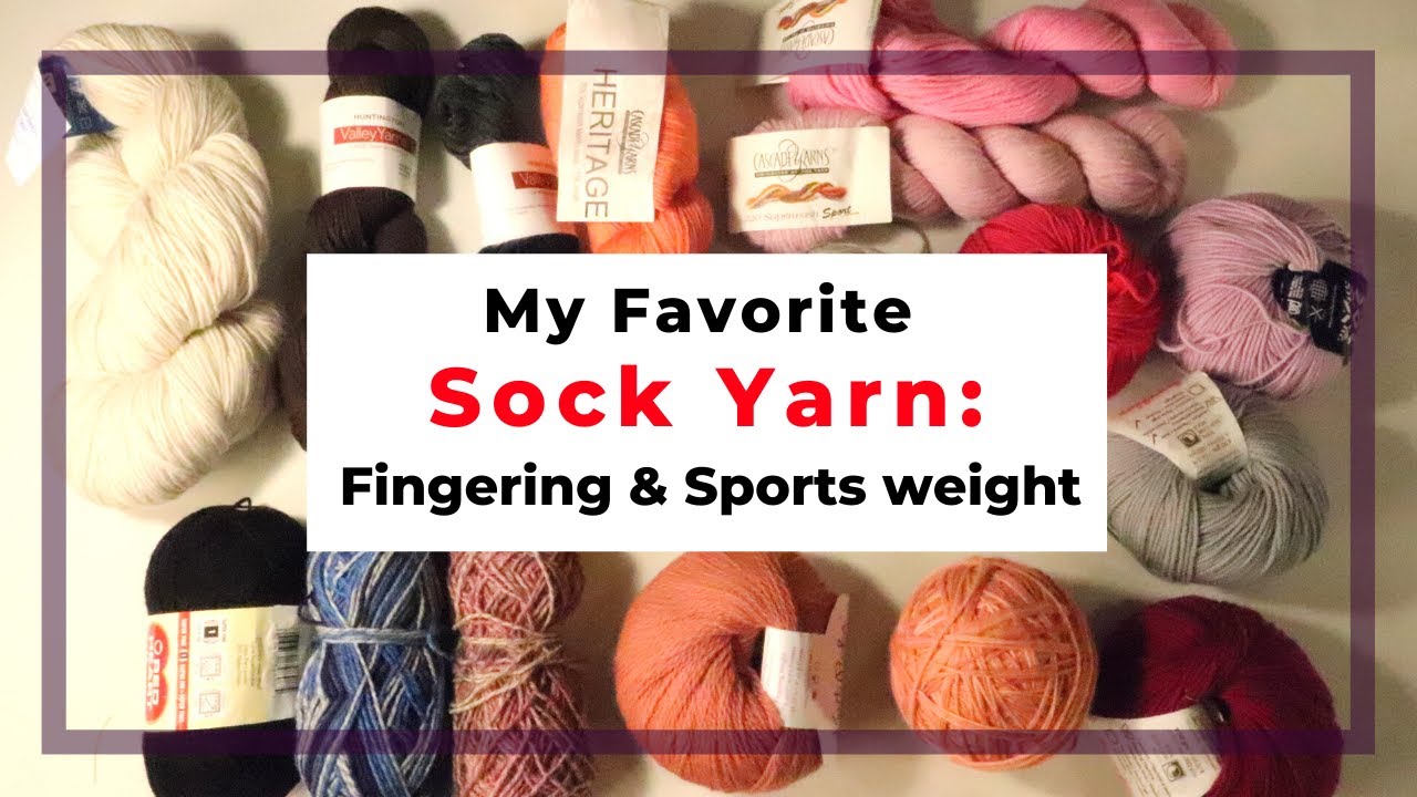 My favorite sock yarn in fingering and sport weight review