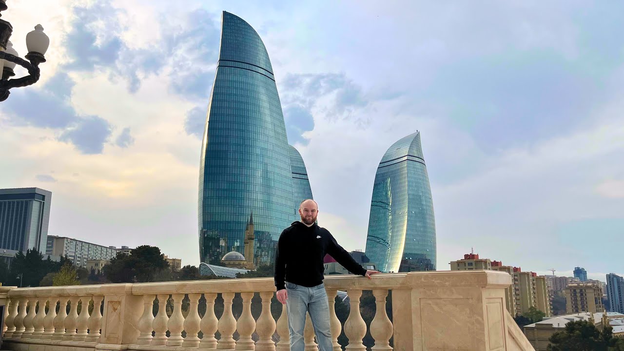 First time in AZERBAIJAN 🇦🇿 -  Discovering BAKU and AZERI FOOD GUTABS, BOZBASH, DUSHBERE & MORE!