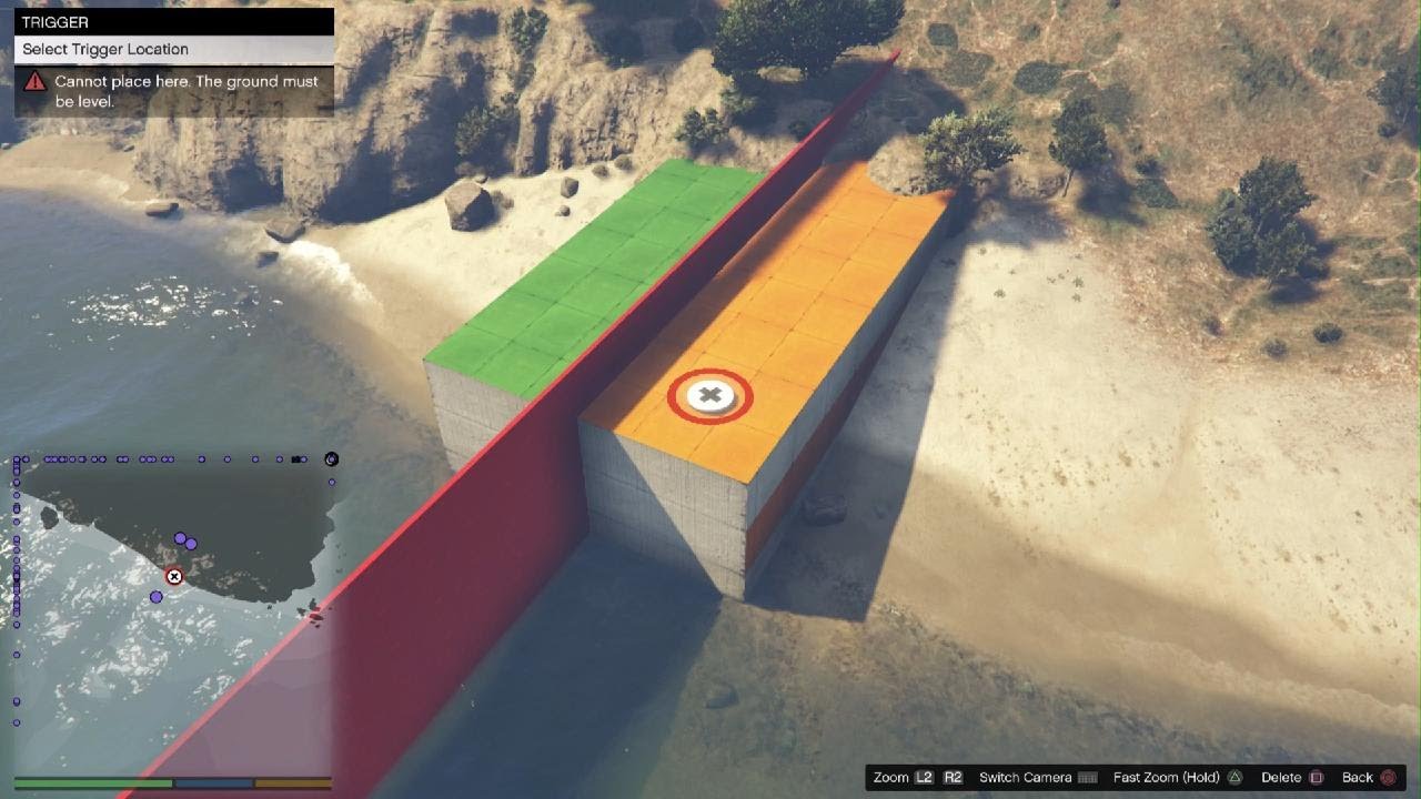 How to place race trigger anywhere