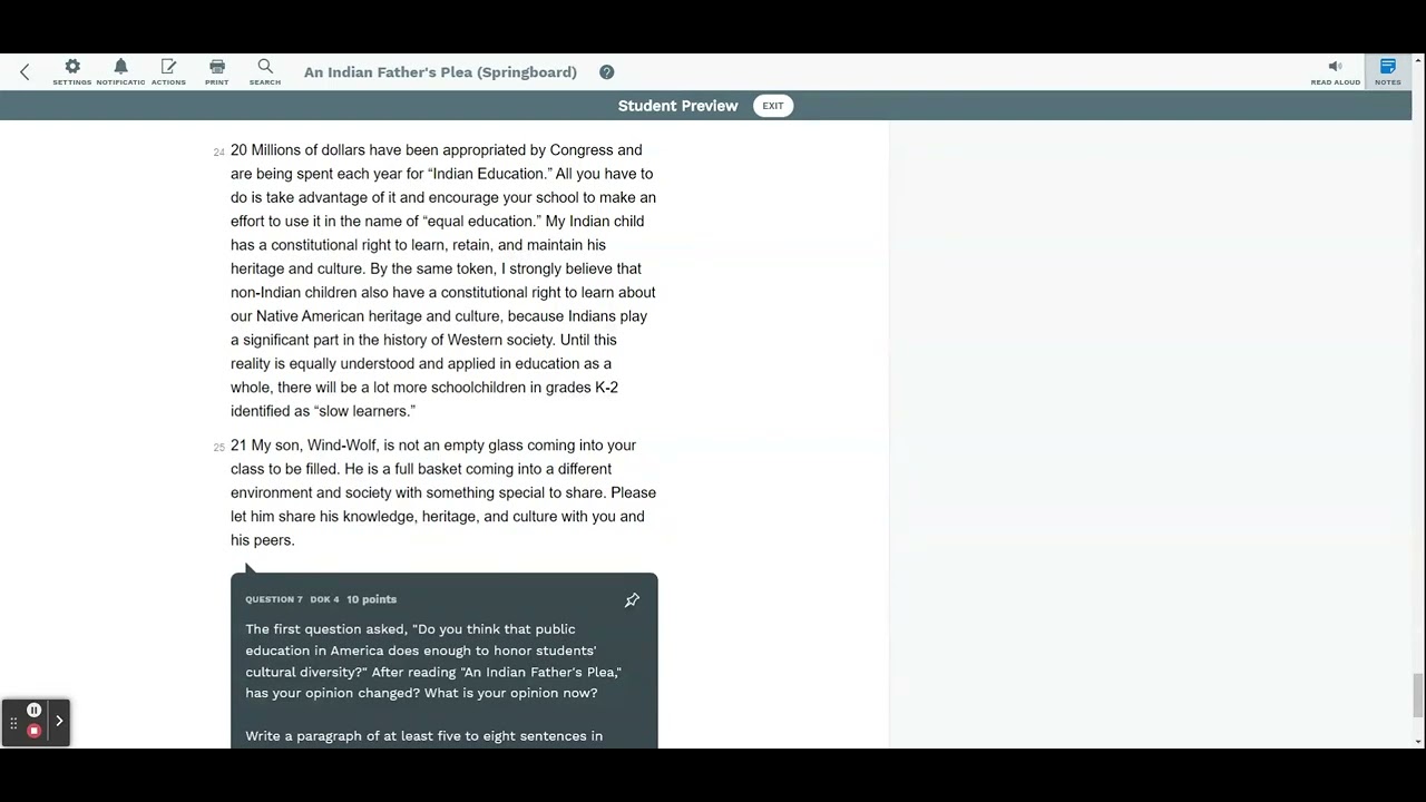 An Indian Father's Plea - Actively Learn part 4