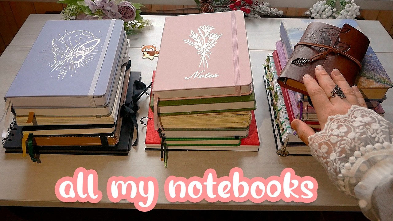 💜All my Notebooks and Journals - Collection 2024 | all Sketchbooks and Bullet journals