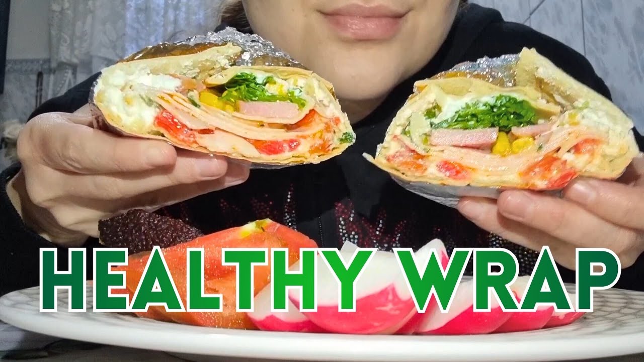 ASMR Homemade Wrap 🌯🔥 Crunchy & Juicy Eating Sounds | Mukbang (No Talking)