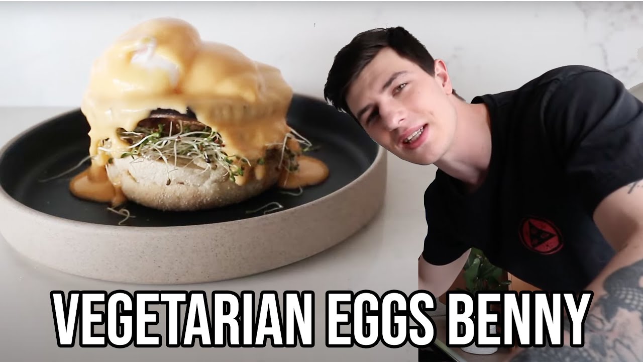 BEST AT HOME HOLLANDAISE SAUCE w/ Portobello Mushroom Eggs Benedict