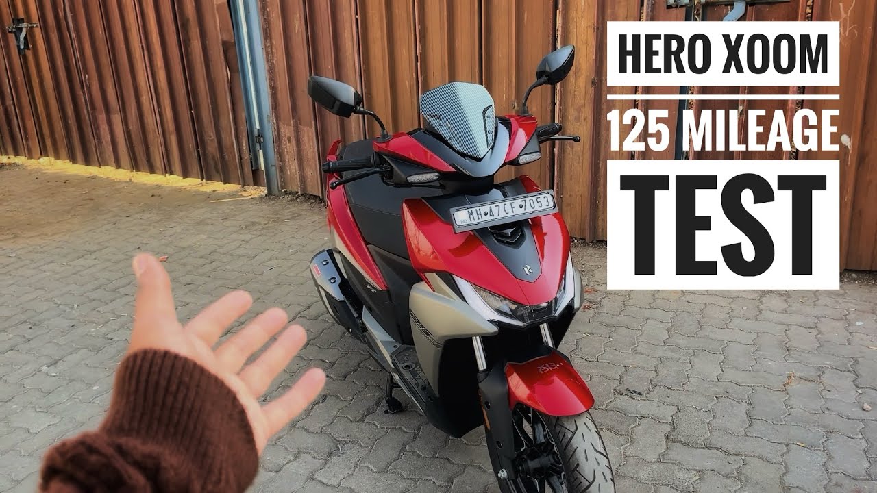 Hero Xoom 125 Mileage Test🔥#hero #heroxoom125 