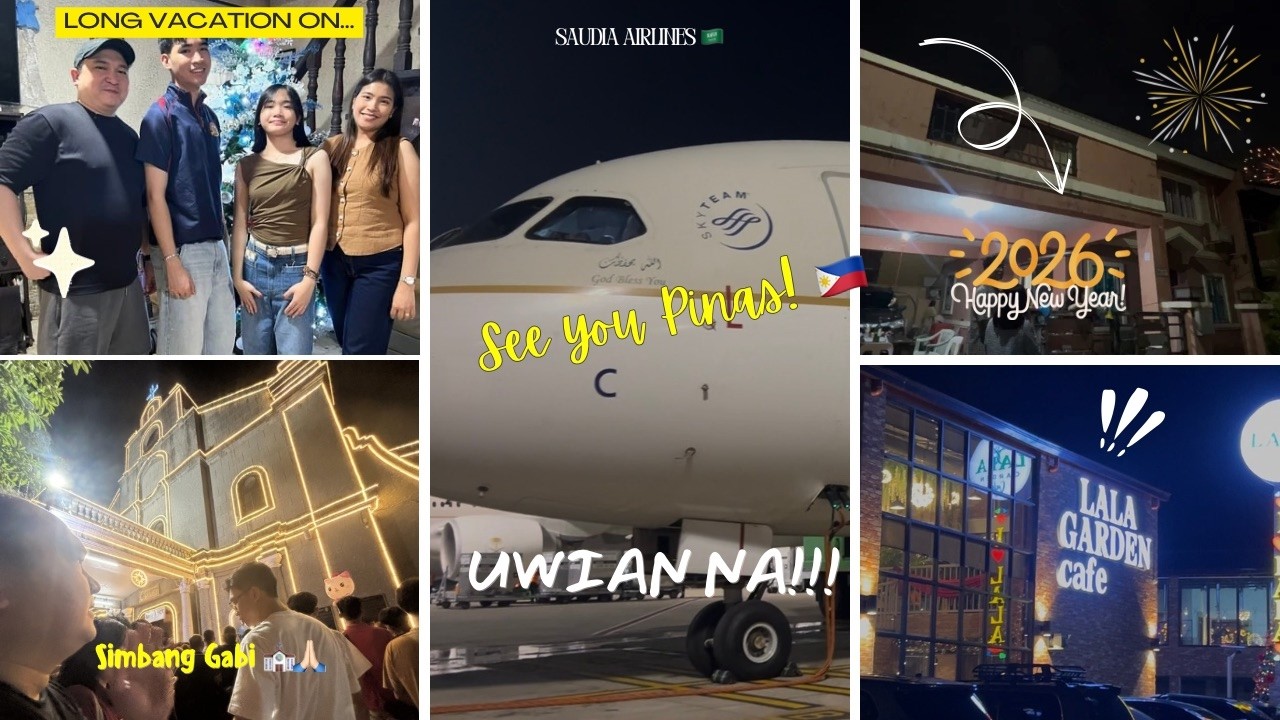 Jeddah to Manila| Pinas Vacation| Saudia Airlines| Lala Garden| OFW| #Manila #saudiarabia #ofw