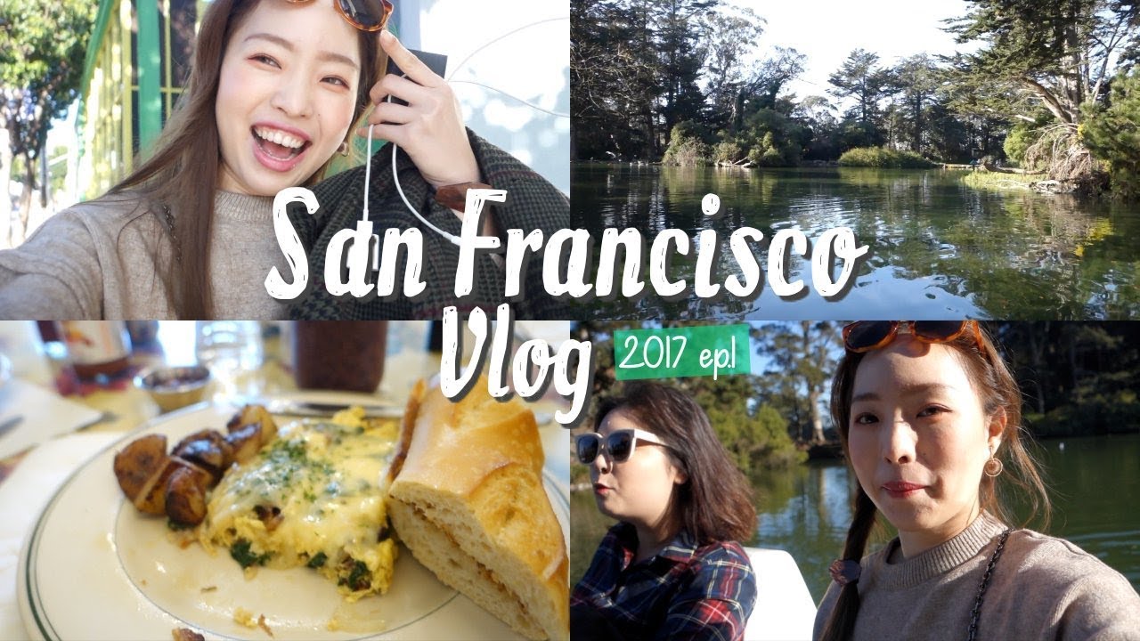 2017美國探訪友人之旅#1：吃到In-N-Out Burger啦、迪士尼家族博物館、採船遊湖 San Francisco Vlog  l EVALIN