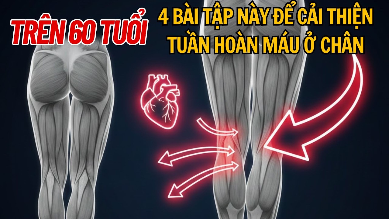 Trên 60 tuổi? Hãy thực hiện 4 bài tập này để cải thiện tuần hoàn máu ở chân NGAY HÔM NAY!