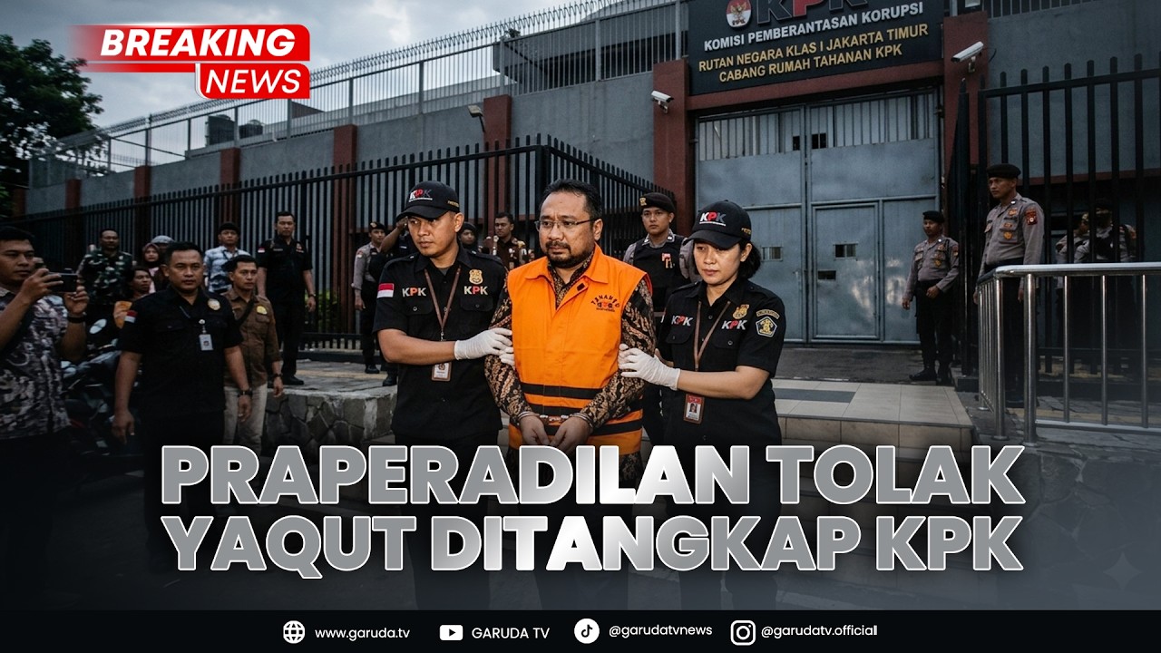 BREAKING NEWS: RESMI DITAHAN! Detik-detik Eks Menag Yaqut Pakai Rompi Oranye Keluar Gedung KPK