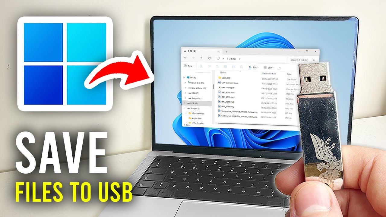 How To Save Files To USB Drive - Full Guide