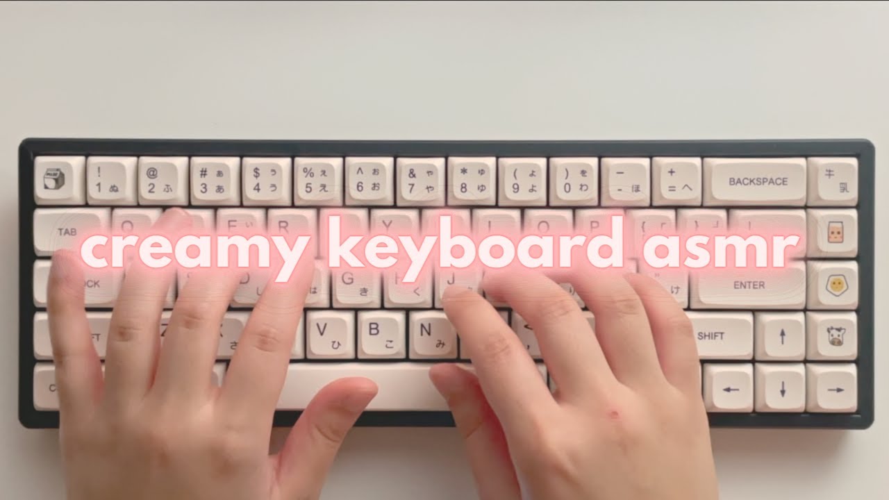 banana milkshake sounding keyboard asmr 🍦 | with banana split switches