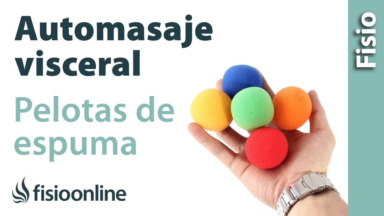 Automasaje visceral con pelota de espuma