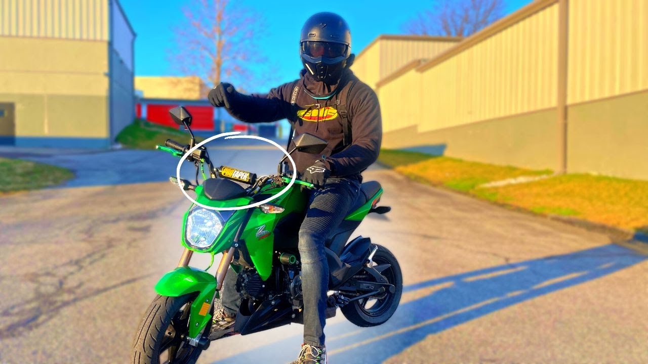 Kawasaki z125 pro WHEELIE HACK 🔥