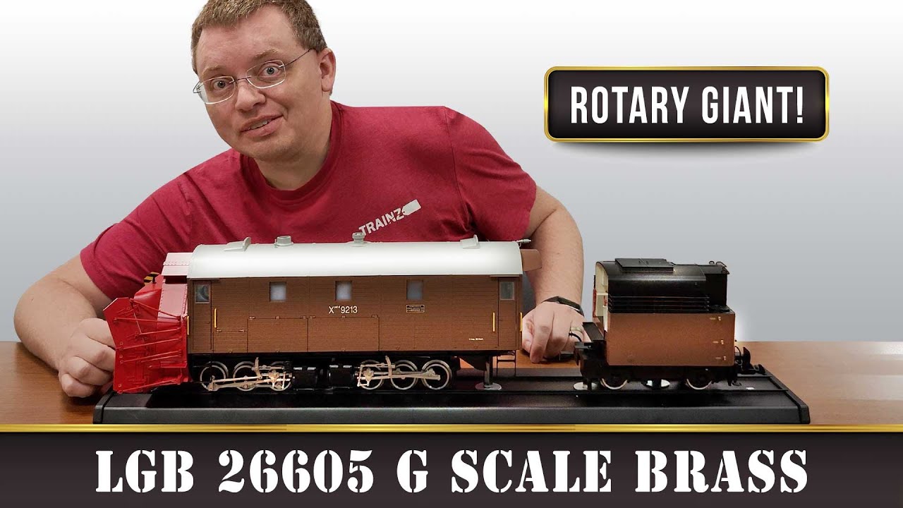 LGB 26605 G Scale Brass Rhaetian Railway Xrot Rotary Snowblower – RARE