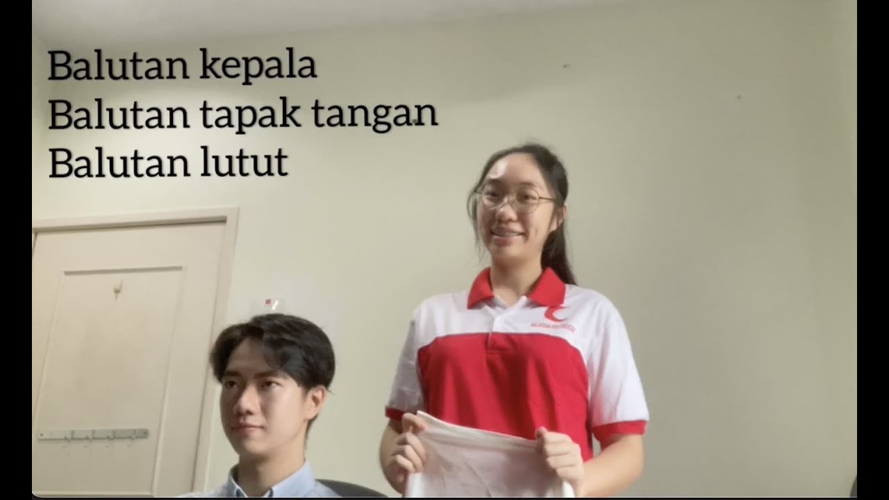 Jenis-jenis Balutan Asas Pertolongan Cemas (Balutan Kepala, Balutan Tapak Tangan, Balutan Lutut)