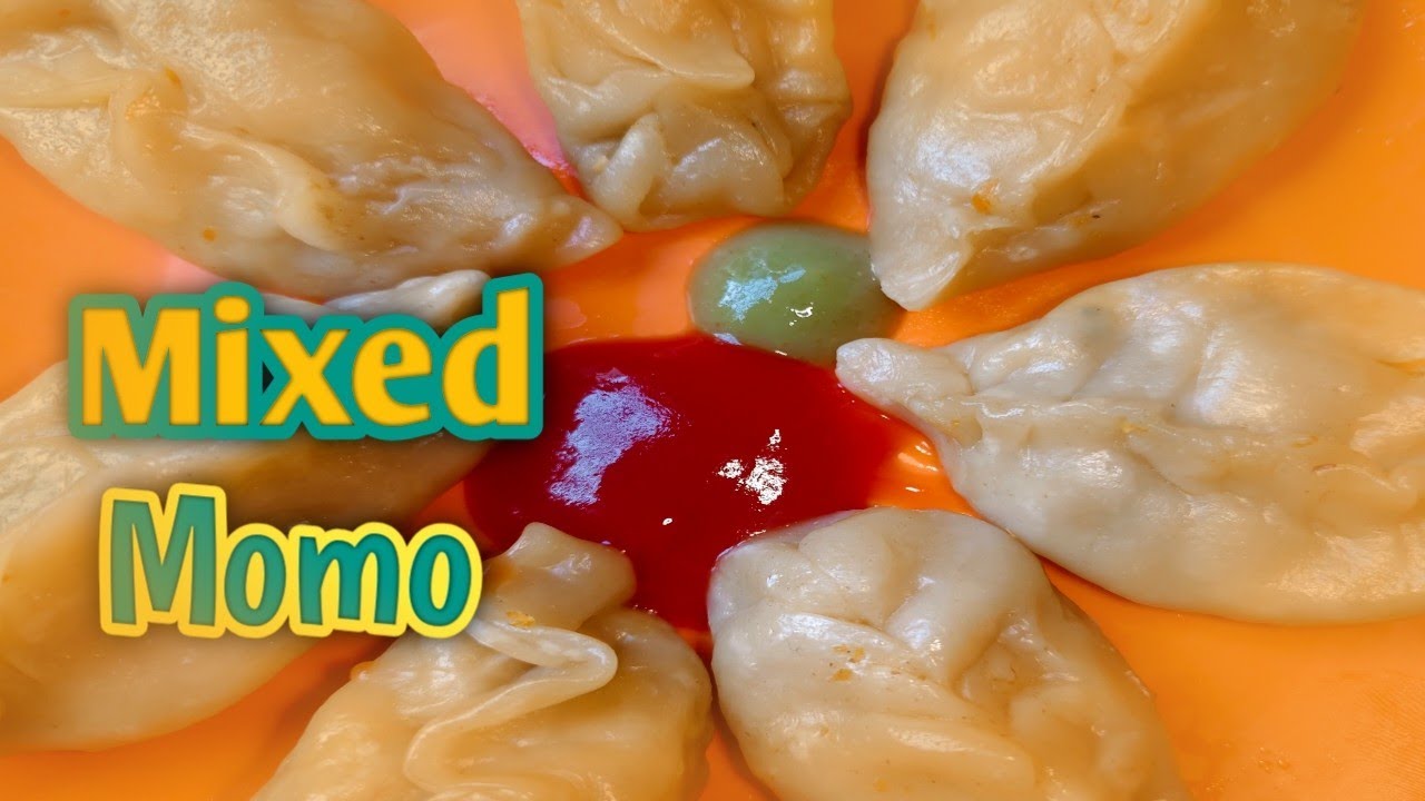 মিক্সড মোমো:এক কামড়েই সব স্বাদ 😋 #cooking #recipe #homemadefood #momos #easycooking #easyrecipe 