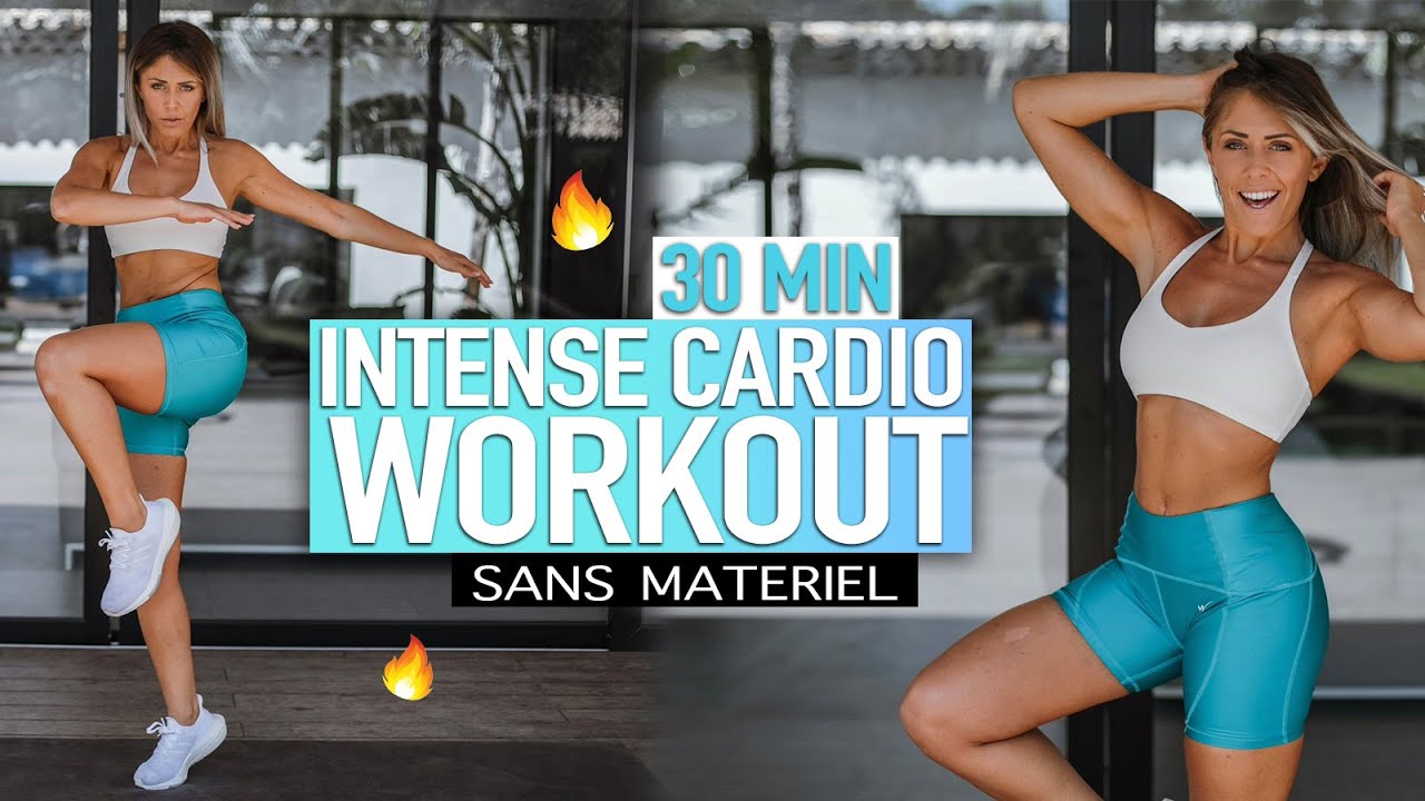 30 MIN INTENSE CARDIO WORKOUT - no equipment - Justine GALLICE 
