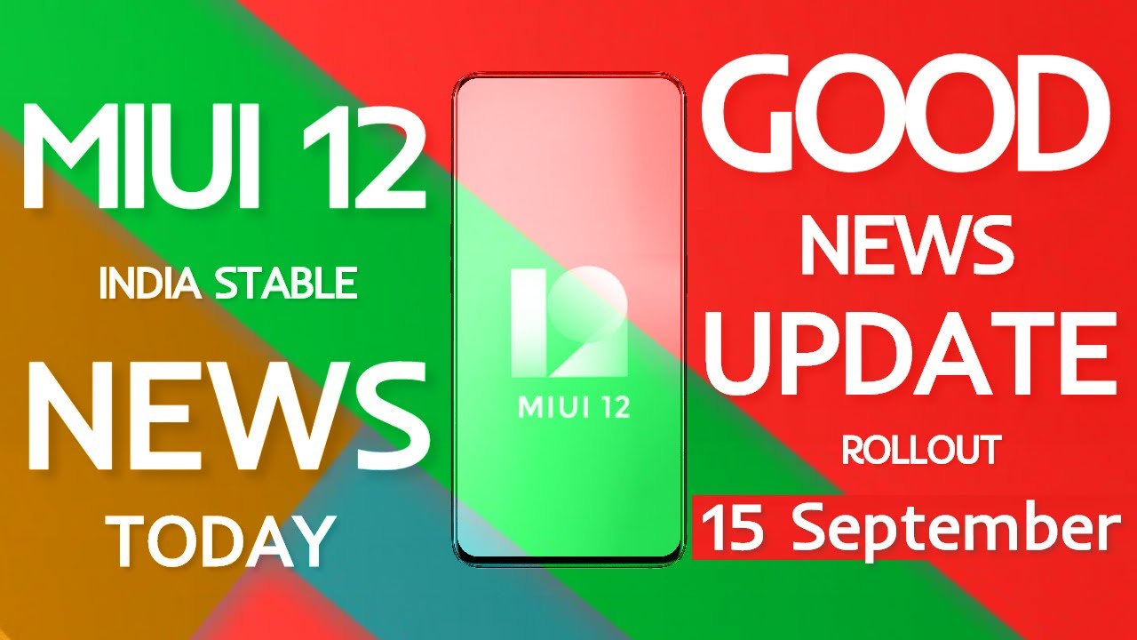MIUI 12 STABLE UPDATE NEWS 15 SEPTEMBER 2020 | StayGyan