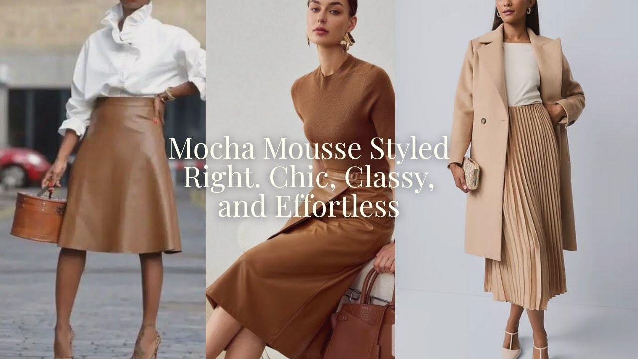 Mocha Mousse Styled Right. Chic, Classy, and Effortless.