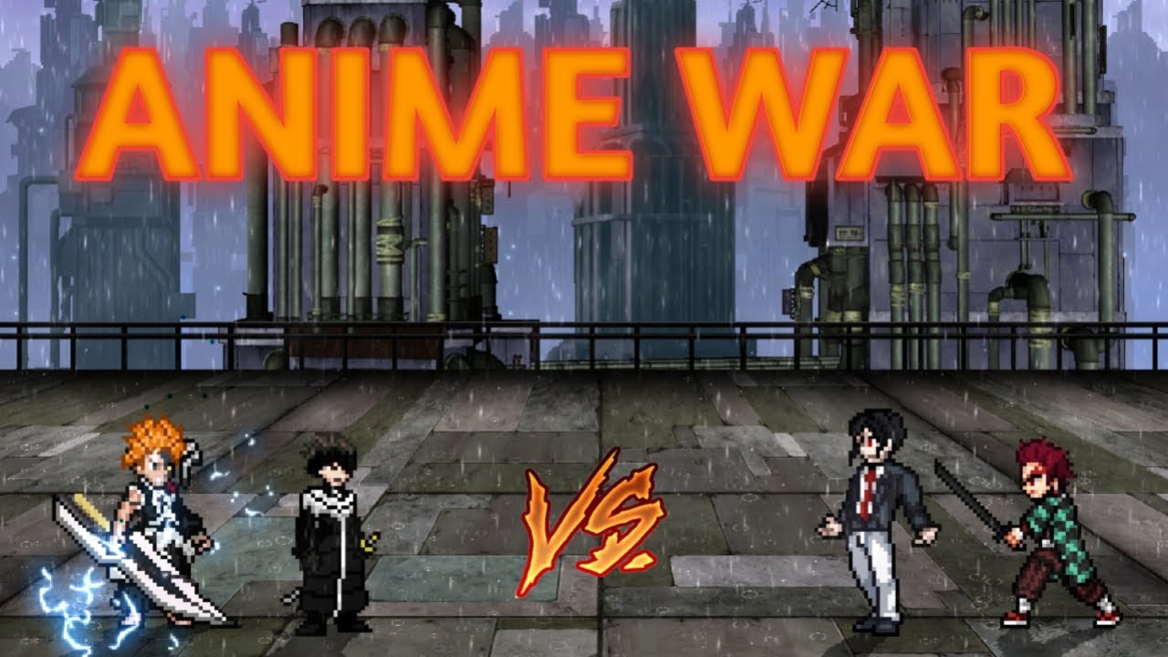 Aizen TYBW & Ichigo TYBW V2 Bankai VS Muzan & Tanjiro HK in Jump Force Mugen