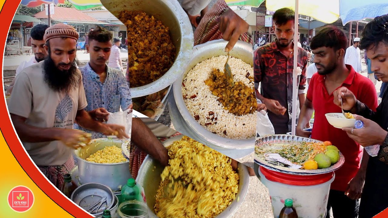 Famous Masala Jhal Muri Maker   Part 2 | Popular Tasty Street Food in Bhairab Railway Station