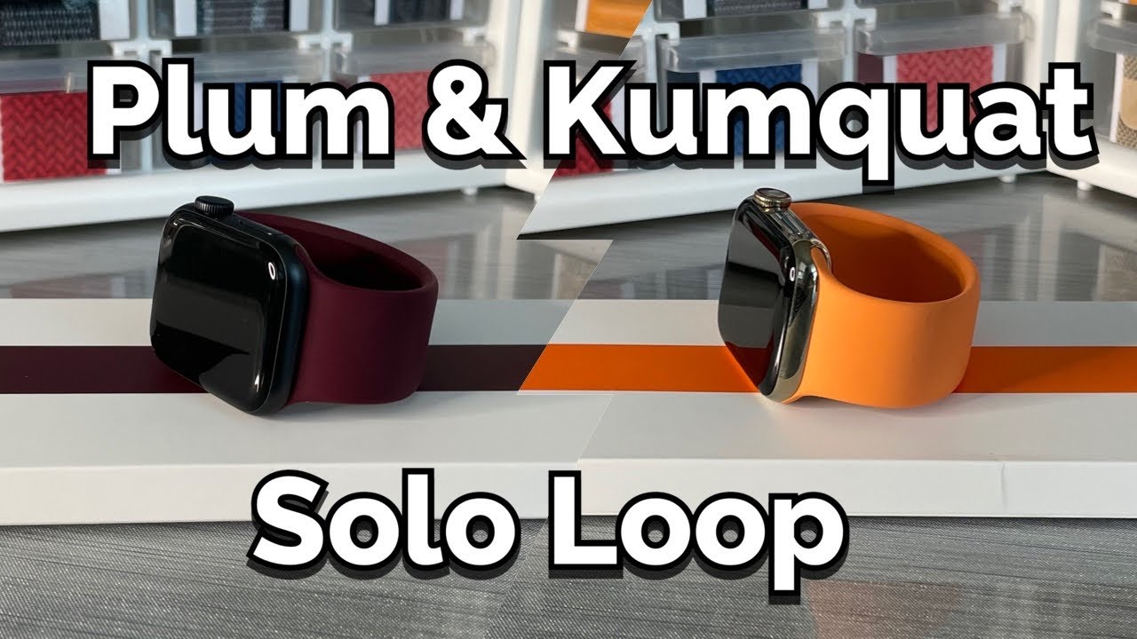 Plum & Kumquat Solo Loop Apple Watch Bands (NEW Winter 2020 Colors) + Unboxing & Comparisons!
