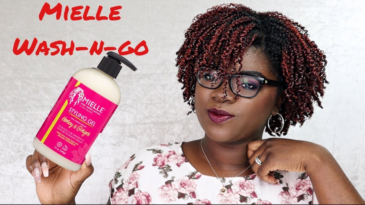 4b 4c Wash N Go with Mielle Honey & Ginger Gel