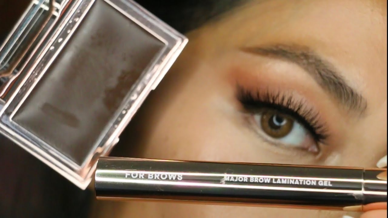 Patrick Ta Beauty Major Brow Lamination Gel + TINTED Shaping Wax 6 HOUR WEAR TEST