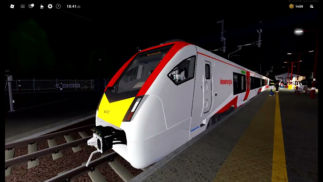 Class 755 departing mill bridge for brynmouth thanks for tones bred with a very loud generator