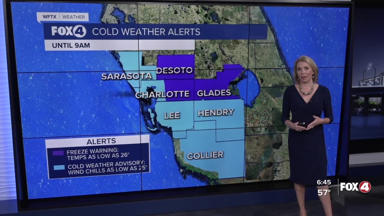 Another morning in the 30s ahead