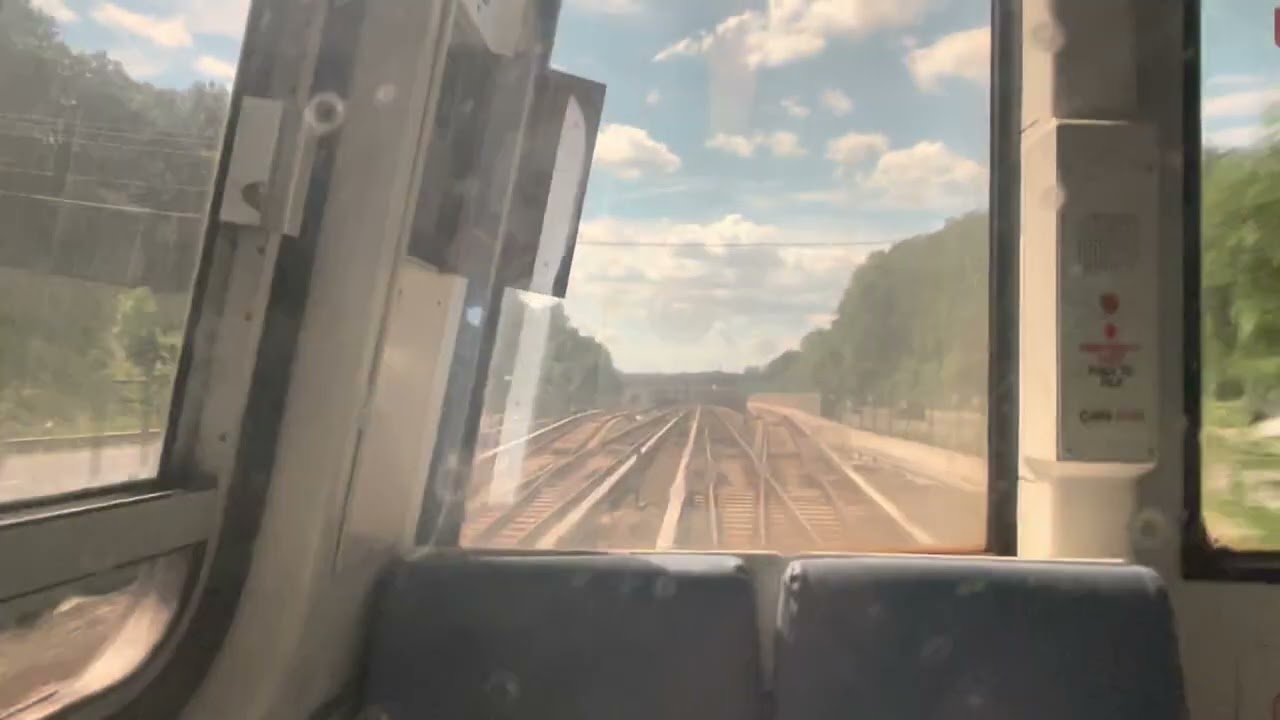 Wmata Metrorail Orange Line, 3000 Series ride, East Falls Church, to Dunn Loring-Merrifield Station.