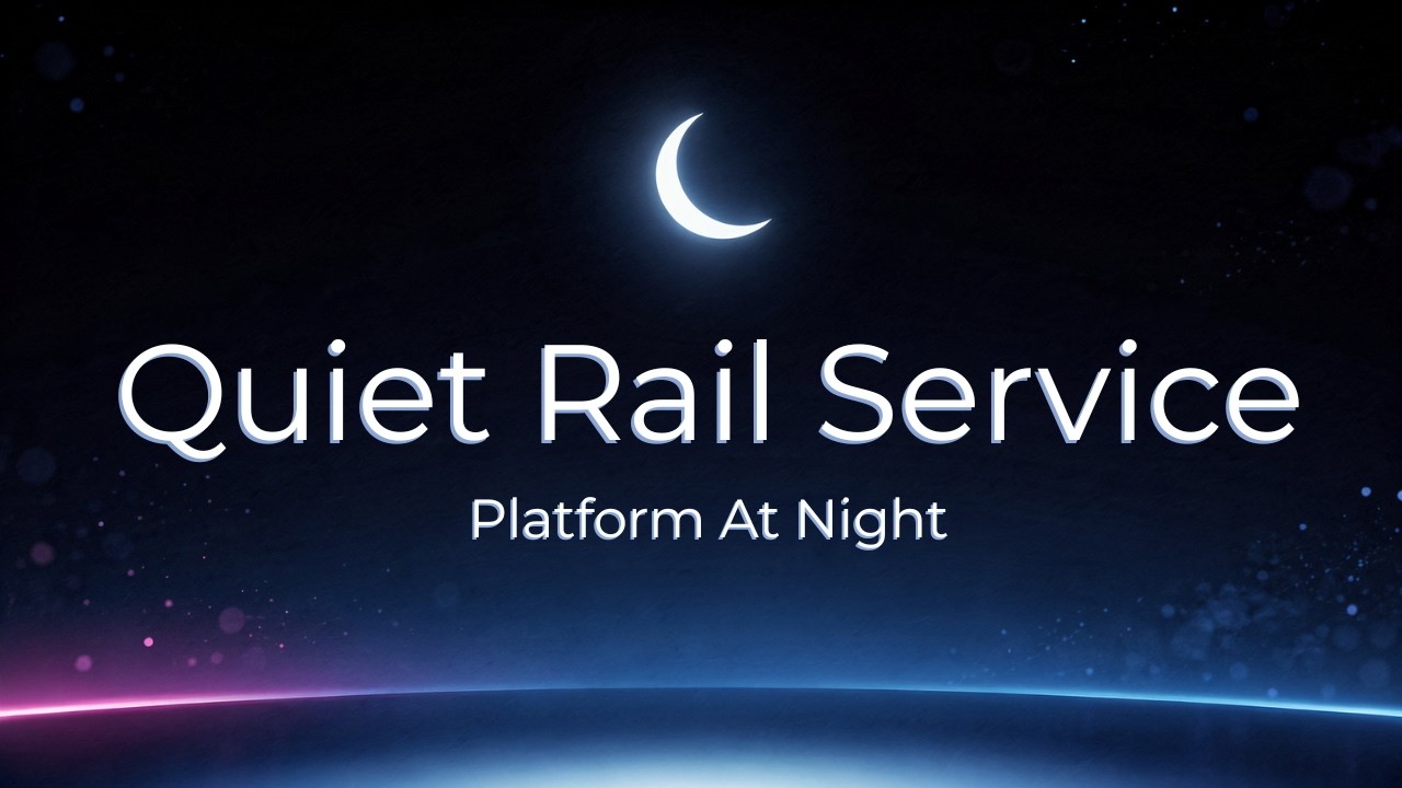Whispered Night Story – Quiet Rail Service Platform At Night