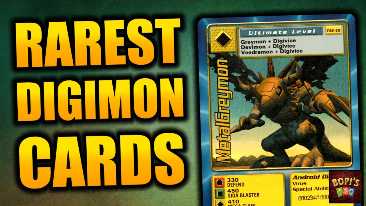 Top 10 Rarest Digimon Cards! - Digimon Digi-Battle Card Game