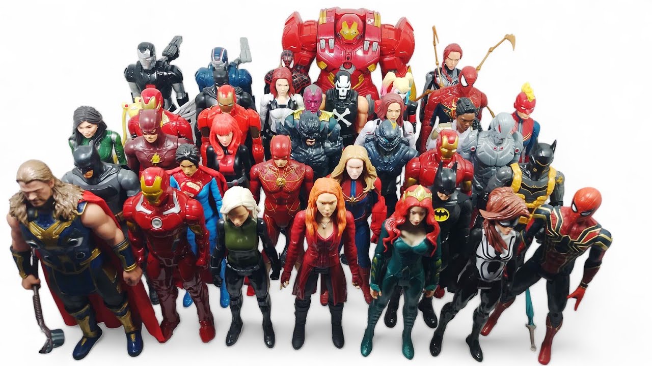 MI COLECCION DE TITAN HERO SERIES 2023 PARTE 1! FIGURAS 12 Pulgadas Spinmaster DC y  Avengers Marvel