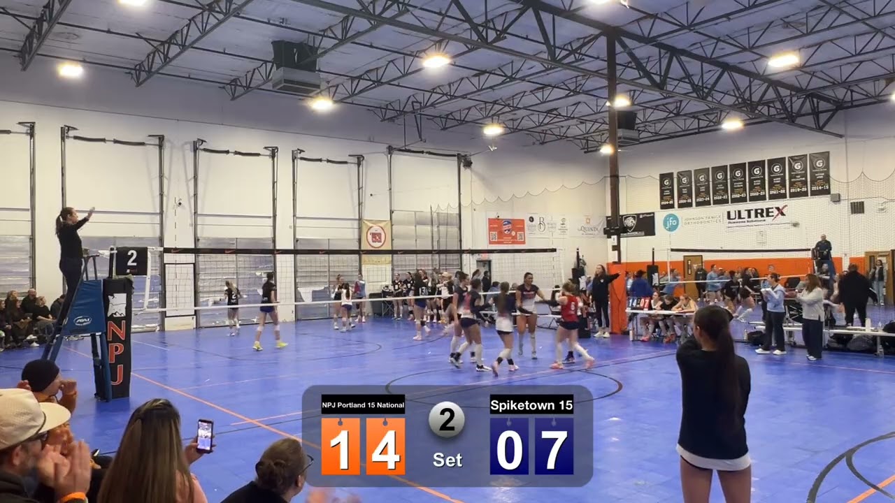 Power League #1 Pool Play: Spiketown 15 v NPJ Portland 15 National set 2