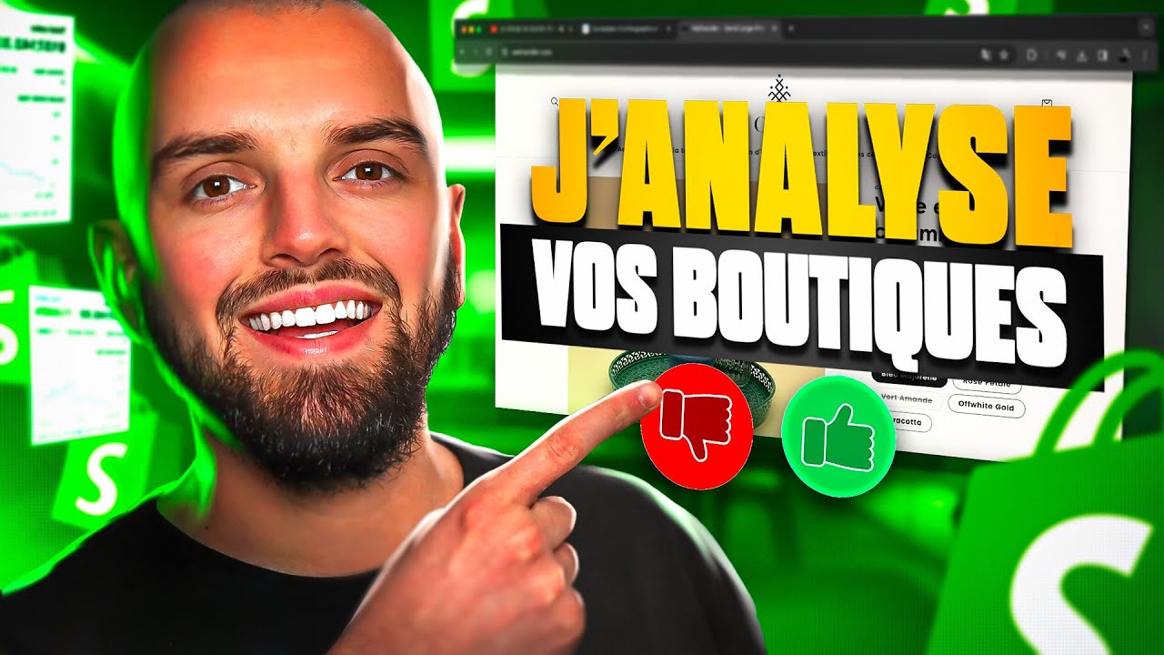 COMMENT TRAVAILLER VOTRE WEBDESIGN SHOPIFY (analyse des boutiques de mes abonnés)