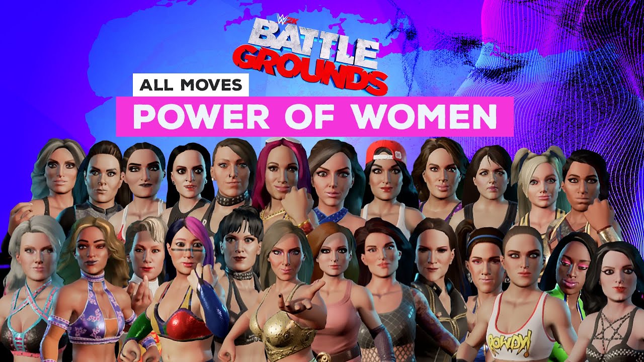 WWE 2k Battlegrounds Gameplay Finisher of all women.👩👩