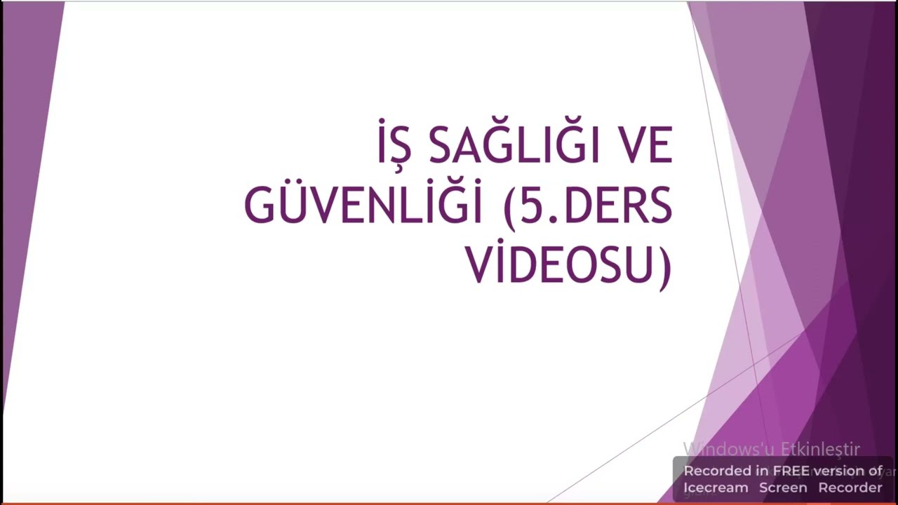 İŞ SAĞLIĞI VE GÜVENLİĞİ‼️ ÇIKMIŞ SINAV SORULARI 5. VİDEO