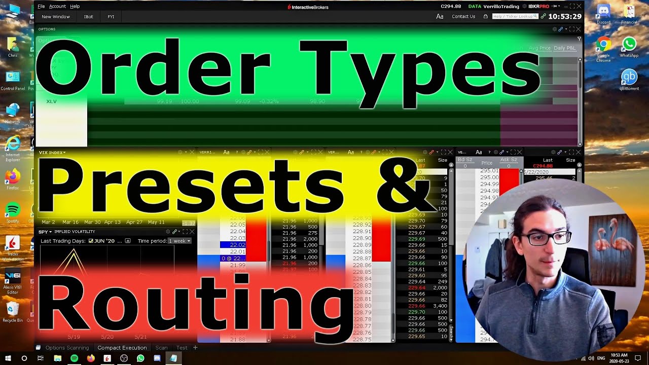 TWS Trading Tutorial | Order Types, Presets & Routing