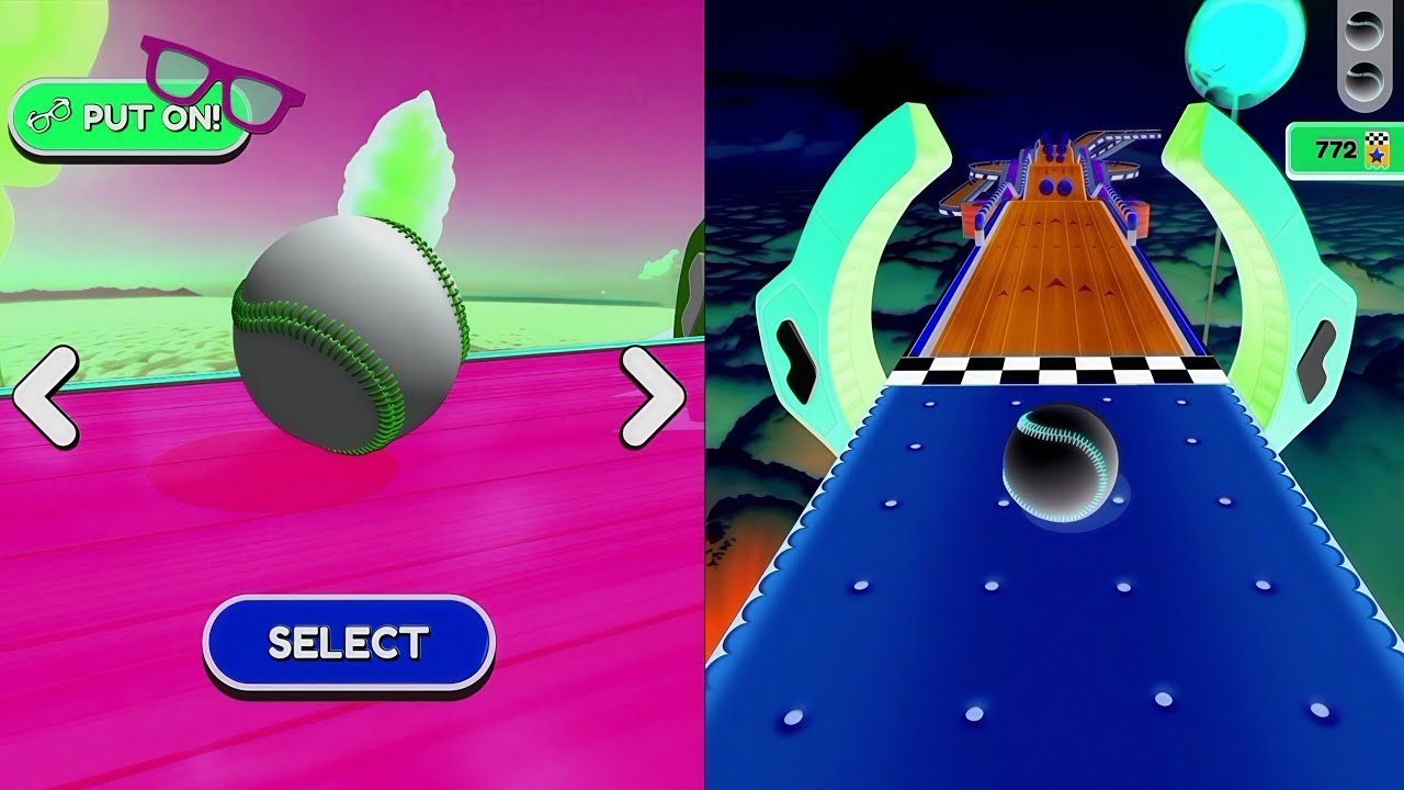 🥎⚾Going Balls, SpeedRun Vs Reverse Video Gameplay Part 391