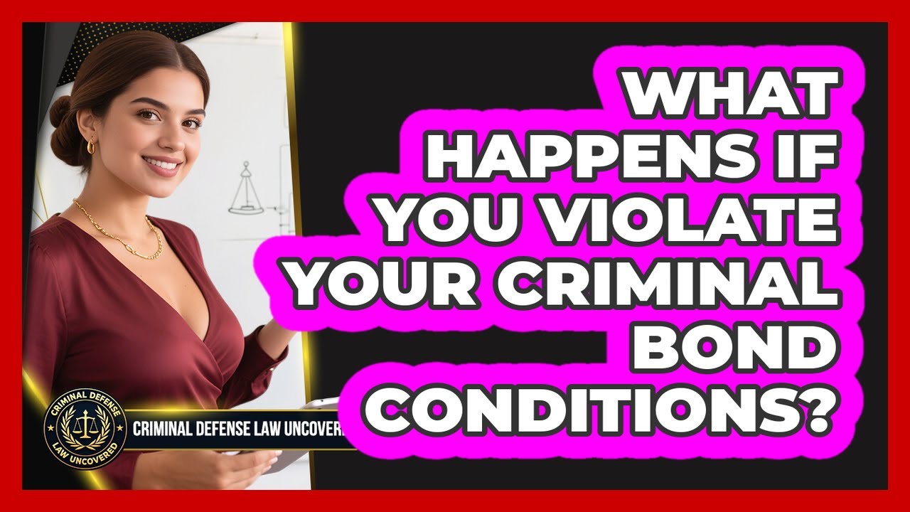 What Happens If You Violate Your Criminal Bond Conditions? - Criminal Defense Law Uncovered