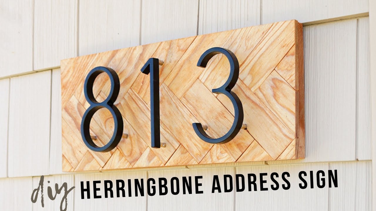 How To Make A DIY House Number